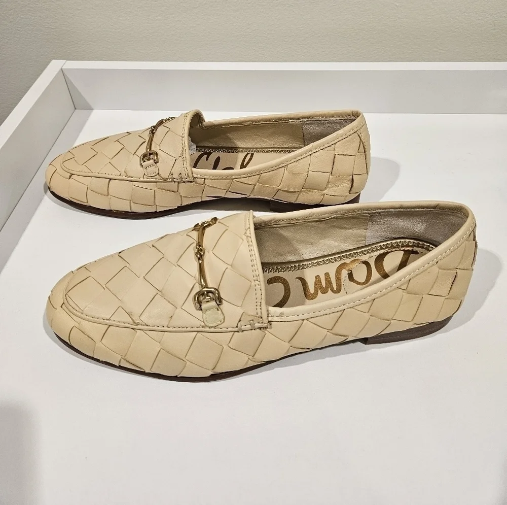 Sam Edelman Loraine Woven Loafer EGGSHELL Size 7.5